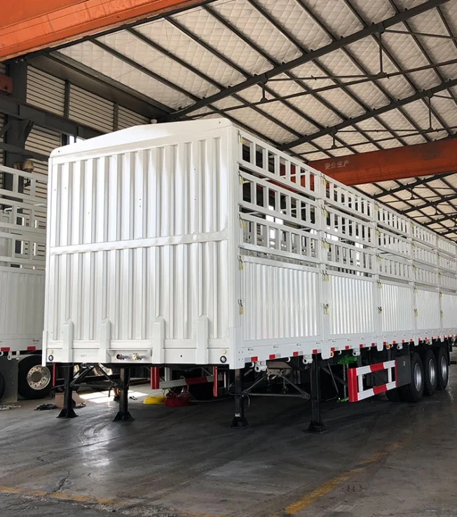 3 Axle 60 Ton Fence Cargo Semi Trailer #2