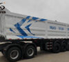 3 axles dump semi-trailer
