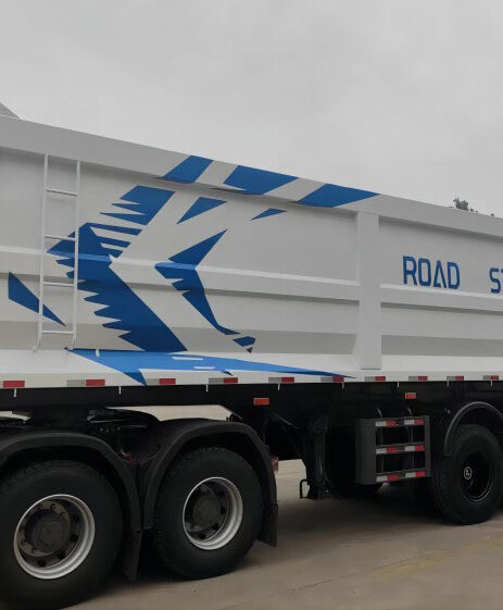 3 axles dump semi-trailer