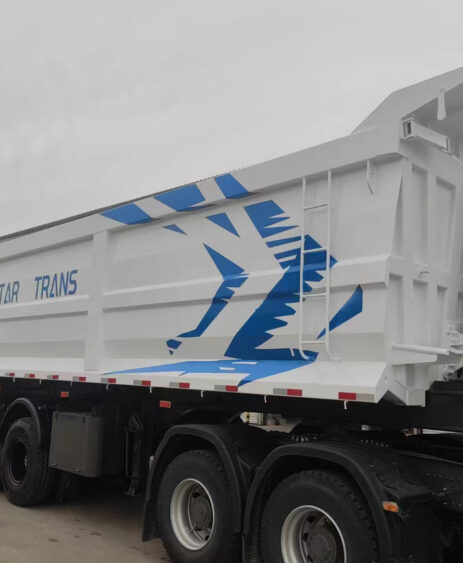3 axles dump semi-trailer