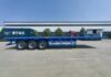 High Quality 3 Alxes New Used Fence Cargo Flatbed Semi Trailer from China factory