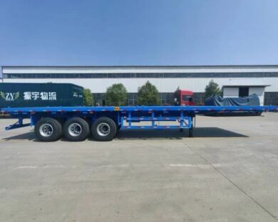 3 axles flatbed semi-trailer