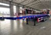 High Quality 3-Axle 4 Alxes Steel 40tons 60tons 40FT/45FT Container Transport Flatbed/Skeletal Flatbed Semi-Trailer